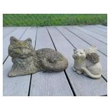 (2) concrete cats
