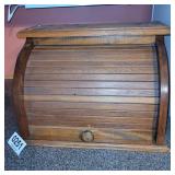 Wooden bread box