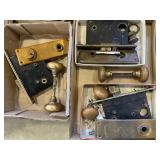 Vintage brass door hardware