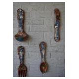 4 pc Pottery Decor 14"