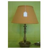 Brass Candlestick Lamp 20"