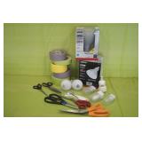 Bulbs, Tape & Scissors