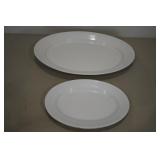 22" Porcelain Platter Florence 92 & 16" Meakin