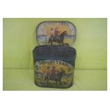 Sunset Trail 5 Cent Cigar Tin 5.5" x 6" x 4"