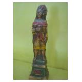 Vintage Cigar Store Indian Statue Circa 1950