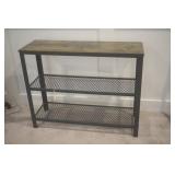 Wood & Medal Table / Shelf