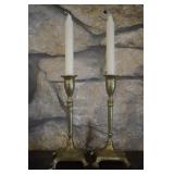 2 Brass  9" Candle Sticks