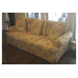 Upholstered Floral Sofa