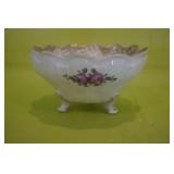 Gorgeous footed Hand Painted Porcelain Serving