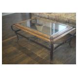 Dover Downs Leather & Buckle Coffee Table