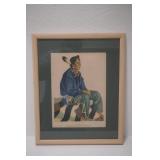 "Lithograph"  Two Guns by Winold Reiss