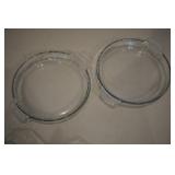 2 Anchor Hocking Pie Plates 9.5"