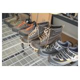 L to R - Size 10 Boots, Size 10 Shoes, Sz 9 Boots