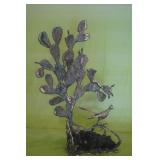 Original Signed Martin Borja Prickly Pear Cactus &