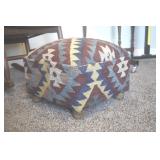 S.W. Tufted Stool  16 x 16 x 17