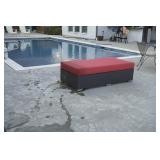 Outdoor Ottoman w/ Pillows