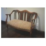 Beautiful Antique Settee on Casters