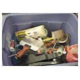 Lg Tub of Painter Supplies