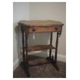 French Walnut Side Table w/ Drawer