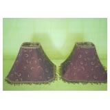 2 Beaded Lamp Shades