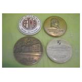 4 Piece Set of Vintage  Paper Weights,