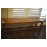 French Oak Bench 18 x 15 x 37