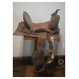 Antique High Back Saddle