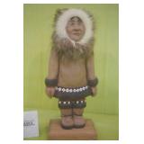 "Mary" Alaskan Native Figure Hand Crafted &
