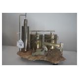 Brass Pump Jack, Cylindrical Tanks, Mounted