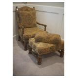 S. West - Aztec Arm Chair & Ottoman
