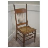 Oak Rabbit Ear Chair w/ Cane Bottom