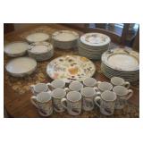 8 pc Setting Dansk - "Umbrian Fruit" Dinnerware