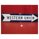 Western Union Porcelain Arrow  7" x 30"