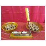 Nut Cracker & 2 Hand Turned Bowls