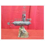 Steampunk-Style Submarine Sculpture