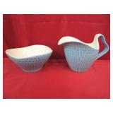 Red Wing Pottery Capistrano Pattern Creamer & Open
