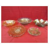 Vintage Indiana Marigold Carnival Bowl,