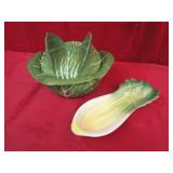 Celery Dish 11" & Cabbage Ware by ESTE