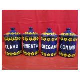 Blue Enamel Spice Jars Pimenta "Pepper", Claro