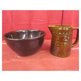 Marcrest Daisy & Dot Stoneware Pitcher