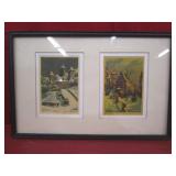 Framed & Matted German Postcards 10" x 14"