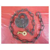 ADLAKE Railroad Lock w/ Brass Hollow