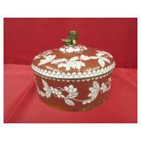 Chinese Cloisonne Round Box, Circa Late Qing or