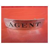 Rail Road Agent Badge 3" L