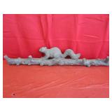 Squirrel on a Log Hat / Coat Rack  26"