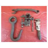Sm Clamp on Vise, Ford Wrench, Hand Forged Hook,