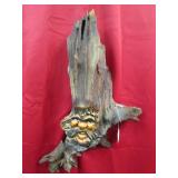 Hand Carved Folk Art Forest Face