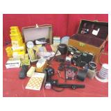 2 Polaroid Carry Cases w/ Contents