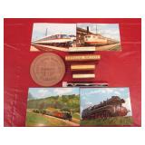 Railroad Rubber Stamps, Post Cards & more