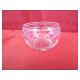 Etched Glass Salt Cellar / Salt Dip